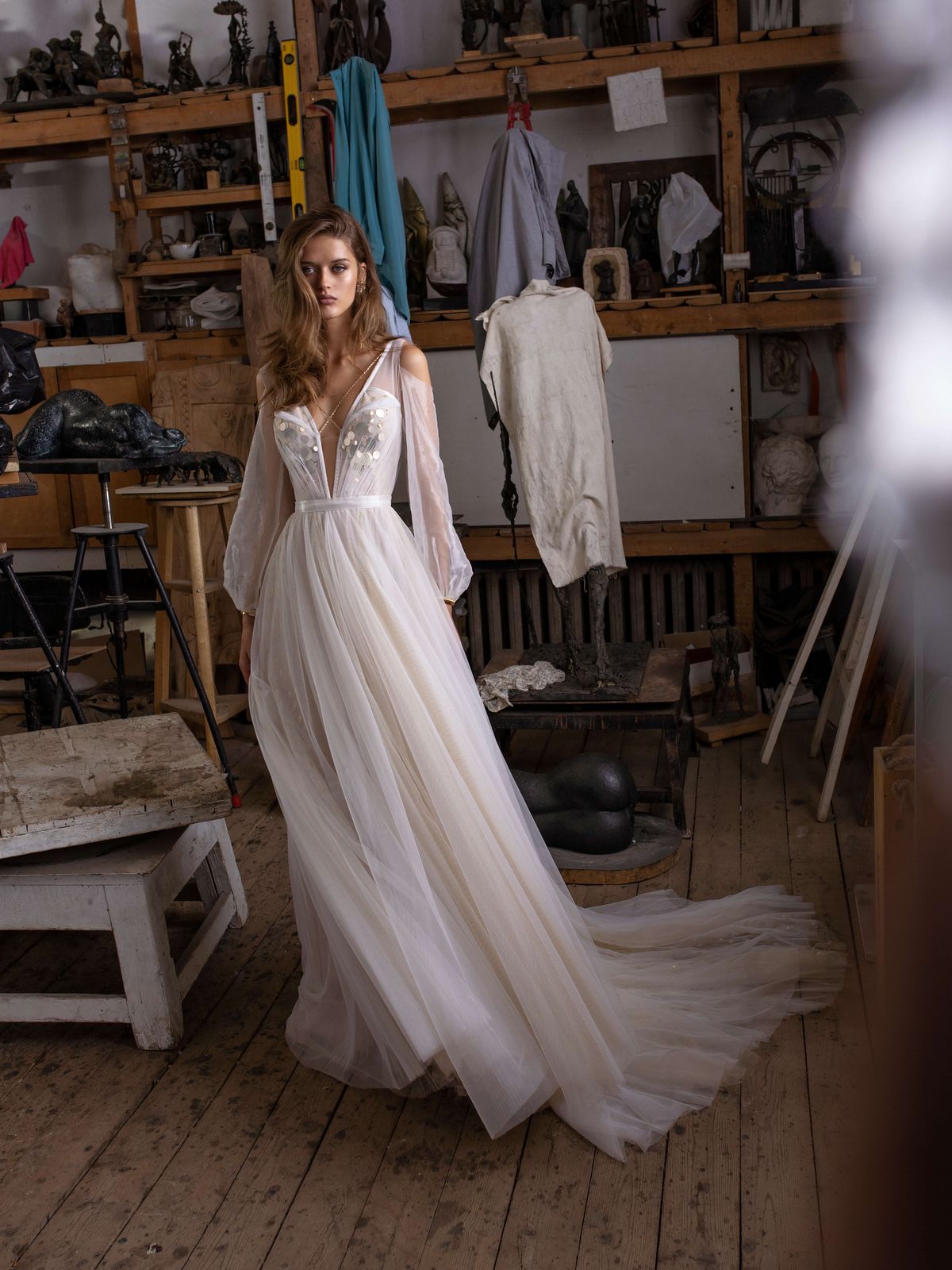 A-Line wedding dress Solea by Rara Avis at Dell'Amore Bridal, Auckland, NZ 5