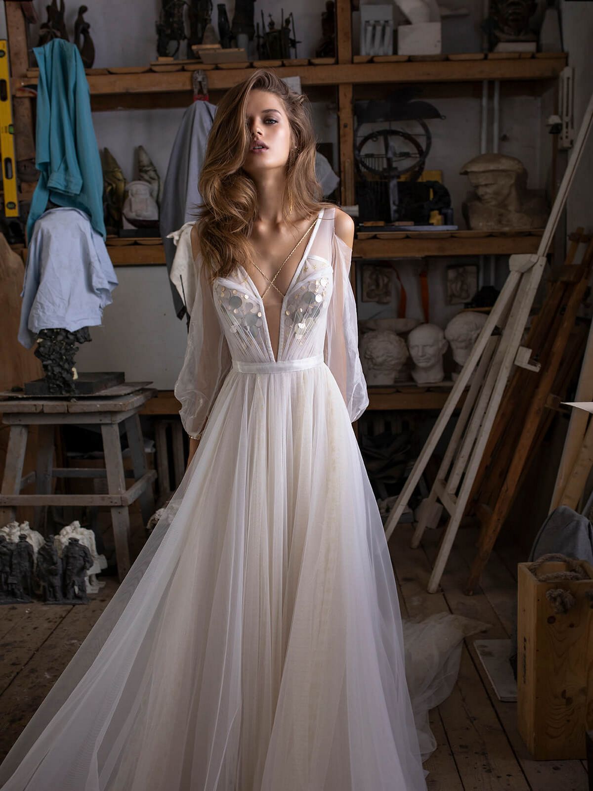 A-Line wedding dress Solea by Rara Avis at Dell'Amore Bridal, Auckland, NZ 4