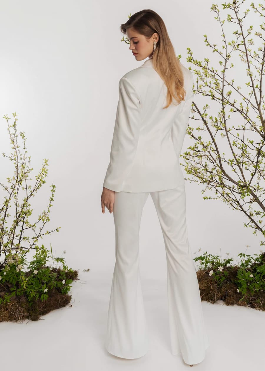 Rara Avis elegant wedding trouser suit Blon at Dell'Amore , Auckland, NZ. 12