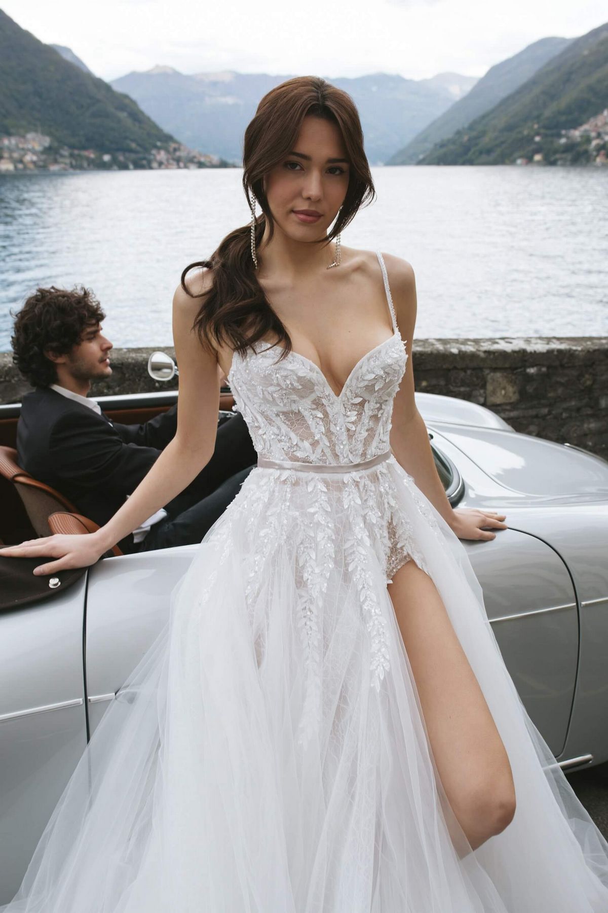 Rara Avis A-line strapped wedding dress Sapphere at Dell'Amore Bridal, 7