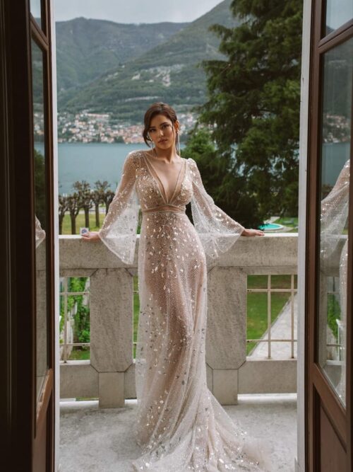 Rara Avis A-line designer wedding dress Izumrud at Dell'Amore Bridal, NZ 7