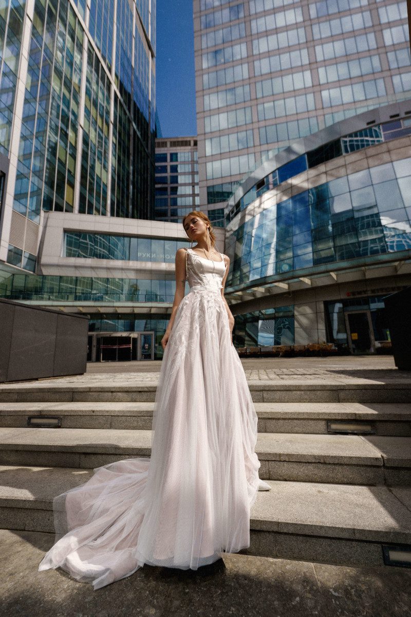 A line lace wedding dress Lyanda at Dell'Amore Bridal, Auckland. 1